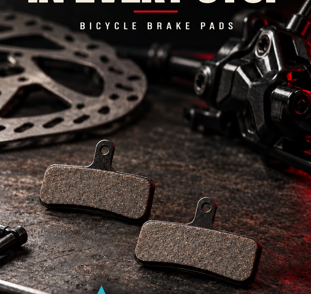Illustrative bicycle disc brake pads